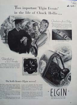 Elgin & Chuck Hollis Ad 1942