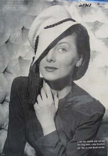 Joan Crawford in Dache Hat Picture 1942