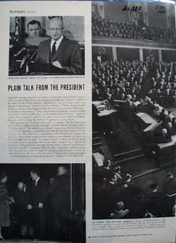 President Eisenhower Picture & Article 1958