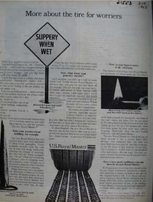 U S Royal Master About The Tire For Worriers Ad 1965
