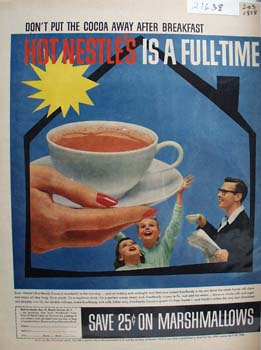 Nestles Don't Put Cocoa Away Ad 1958
