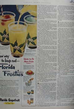 Florida Grapefruit New Way To Keep Col Ad 1952