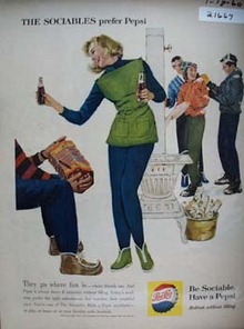 Pepsi Cola Go Where Fun Is Ad 1960