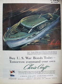Chris Craft Tomorrow Command Your Own Ad 1943
