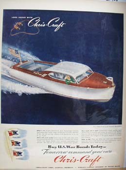 Chris Craft Custom Sportsman Ad 1945