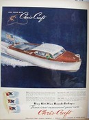 Chris Craft Custom Sportsman Ad 1945