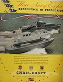 Chris Craft Three Navy E s Ad 1952