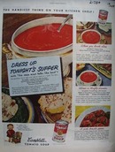 Campbells Dress Up tonights Supper Ad 1949