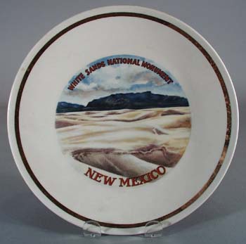 White Sands National Monument souvineer plate