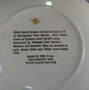 White Sands National Monument souvineer plate
