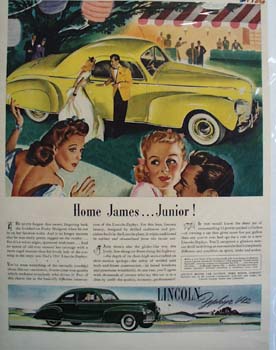 Lincoln Home James Junior Car Ad 1941