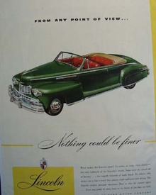 Lincoln From Any Point Of View Ad 1946