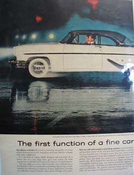 Lincoln Outstanding Performance Ad 1955