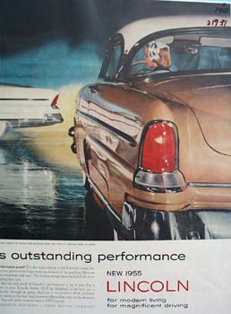 Lincoln Outstanding Performance Ad 1955
