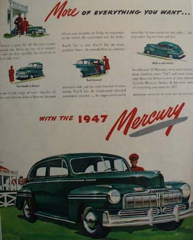 Mercury More Of Everything Ad 1947