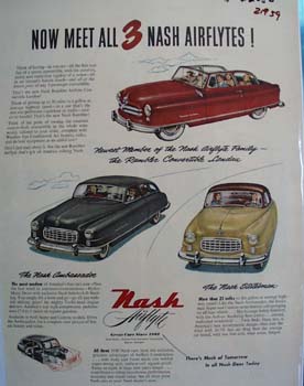Nash Meet All Three Ad 1950