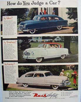 Nash How Do You Judge A Car Ad 1951