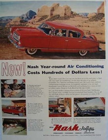 Nash Air Conditioning Costs Less Ad 1954