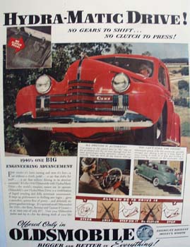 Oldsmobile Hydra Matic Drive Ad 1939