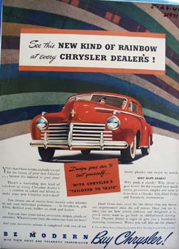 Chrysler New Kind of Rainbow Ad 1941