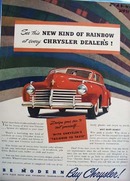 Chrysler New Kind of Rainbow Ad 1941