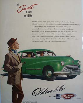 Oldsmobile Smart To Own Ad 1947