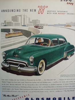 Oldsmobile Announcing The New 88 Ad 1949