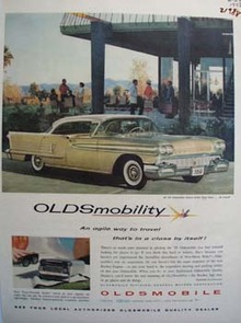 Oldsmobile Agile Way To Travel Ad 1958