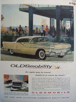 Oldsmobile Agile Way To Travel Ad 1958