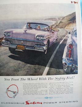 Oldsmobile Trust The Wheel Ad 1958