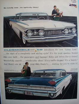 Oldsmobile So Totally New Ad 1958