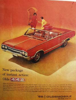 Oldsmobile New Package Instant Action Ad 1965