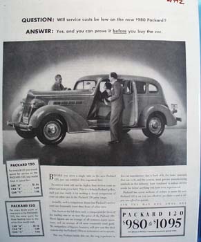 Packard Question And Answer Ad 1935