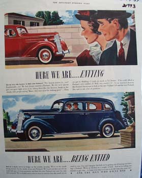 Packard Here We Are Envying Ad 1937