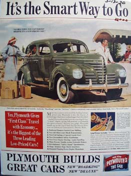 Plymouth Smart Way To Go Ad 1930