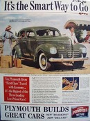 Plymouth Smart Way To Go Ad 1930