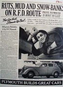 Plymouth On R F D Route Ad 1937