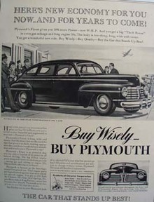 Plymouth Heres New Economy for You Ad 1941