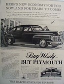Plymouth Heres New Economy for You Ad 1941