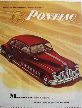 Pontiac Finest Of Silver Streaks Ad 1946
