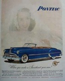Pontiac Make A Sweetheart Your Own Ad 1949