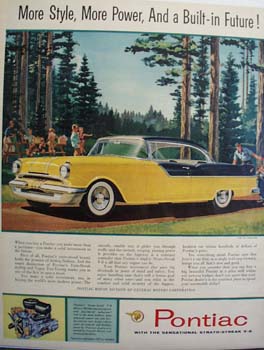 Pontiac Built In Future Ad 1955