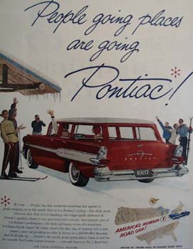 Pontiac People Going Places Ad 1957