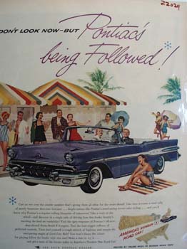 Pontiac Do Not Look Now Ad 1957