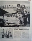 Simca Win A Holiday Abroad Ad 1959