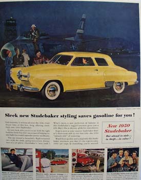Studebaker Saves Gasoline For You Ad 1950