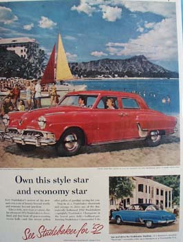 Studebaker Own This Style Star Ad 1952