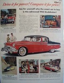 Studebaker Drive It For Power Ad 1955