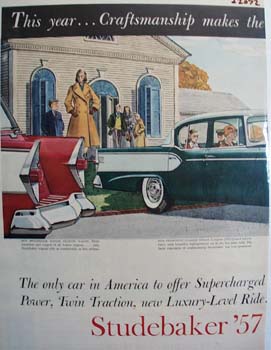 Studebaker Craftsmanship Makes Difference Ad 1956