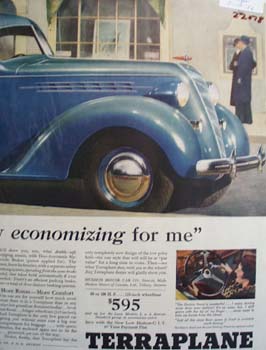 Hudson Terraplane Economizes For Me Ad 1936